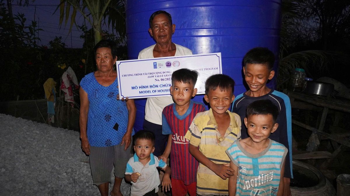 Nhân rộng mô hình trữ nước cho sinh hoạt và nông nghiệp tại các tỉnh ven biển Đồng bằng sông Cửu Long