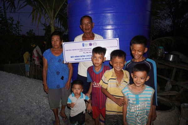 Nhân rộng mô hình trữ nước cho sinh hoạt và nông nghiệp tại các tỉnh ven biển Đồng bằng sông Cửu Long