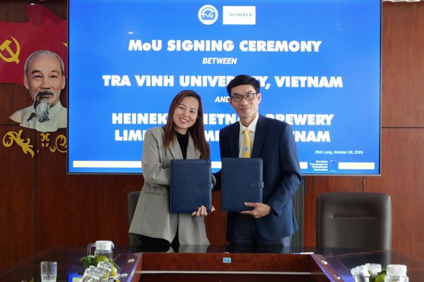 Đại học Trà Vinh và Heineken Việt Nam ký kế hợp tác, thúc đẩy giải pháp nước sạch bền vững cho cộng đồng